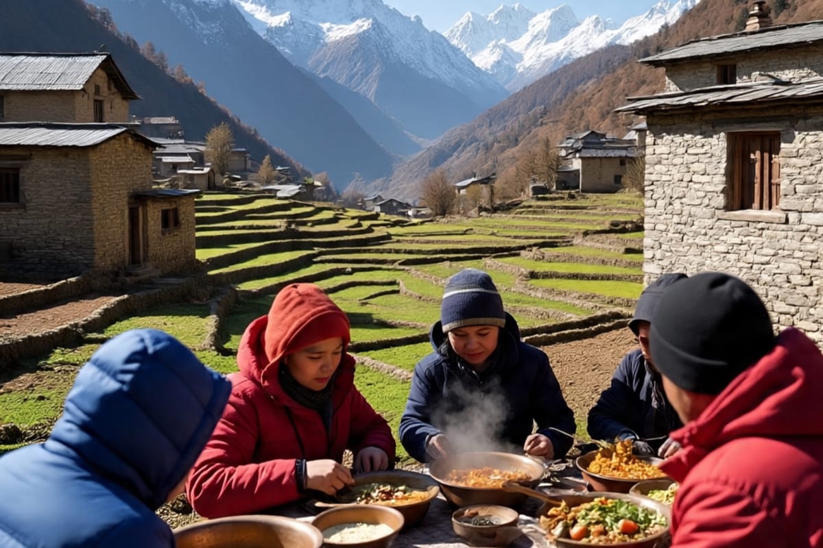 हिमालय के गांवों का जीवन