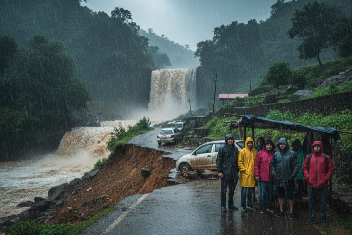भारी बारिश